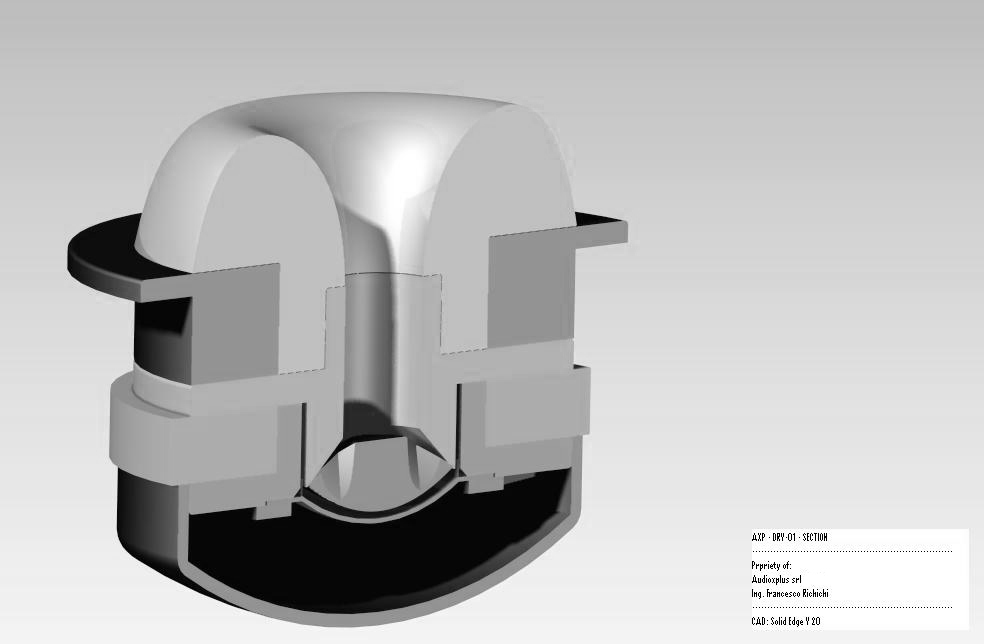 Cross-section of a speaker